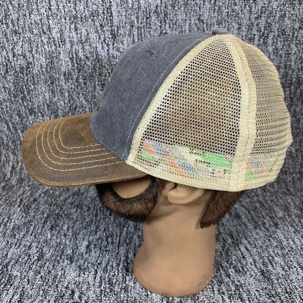 Southwest Cowgirl Womens OS Grey Brown‎ Cowboy Boot Floral Infinity Ponytail Cap